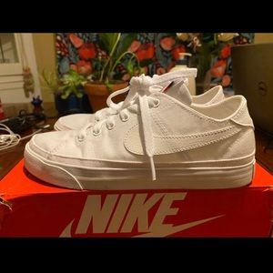 Nike Court Legacy White Canvas Sneaker 7.5